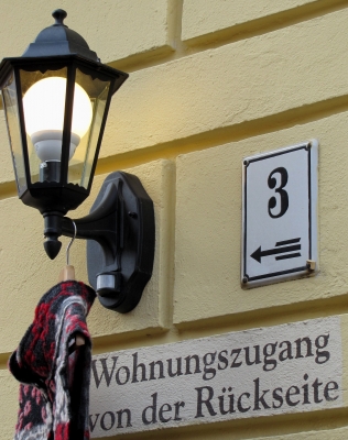 Hinweis in der Probststraße (Nikolaiviertel)