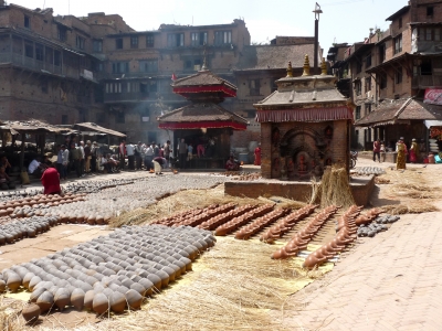 Töpferei in Bhaktapur (Nepal)
