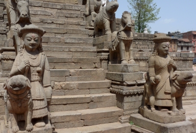 Tempelfiguren in Bhaktapur (Nepal)