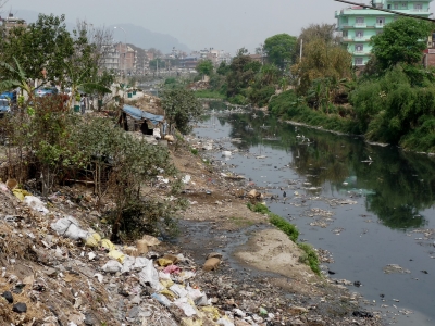 Umweltverschmutzung in Kathmandu (Nepal)