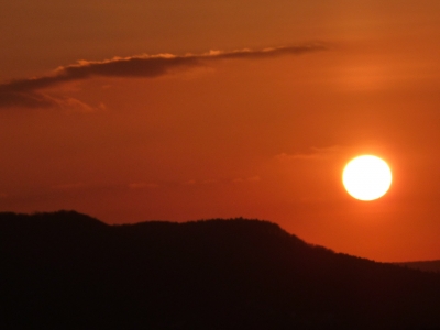 Die Sonne geht schlafen.