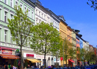 Bergmannstraße im Frühling