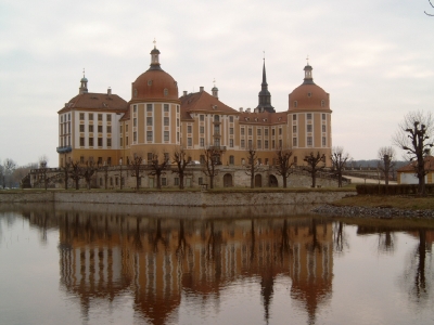 Moritzburger Schloß mit Schloßteich