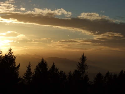 Sonnenuntergang am Zwiesel