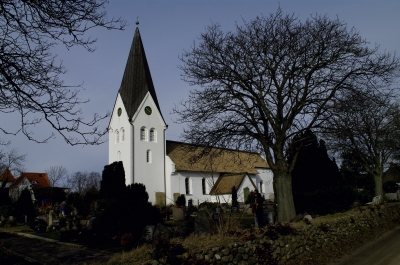 Amrum - Kirche von Nebel