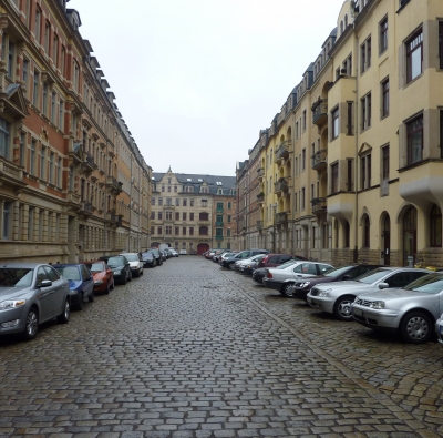 In der Altstadt von Dresden