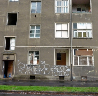Fassade eines Hauses in Dresden