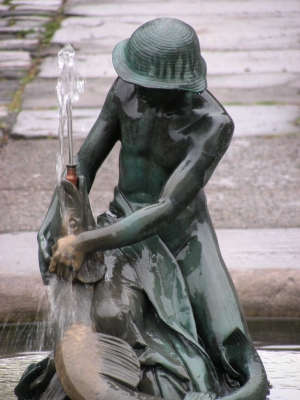 Brunnenfigur in Erlangen