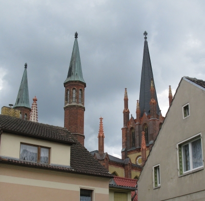 Kirchentürme in Werder  an der Havel
