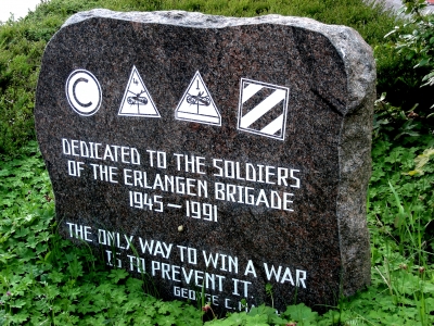 Gedenkstein der US-Army in Erlangen