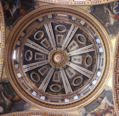 Kuppel der klementinischen Kapelle im Petersdom