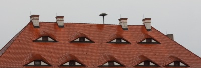 Dach mit Augen