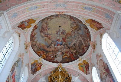 Deckengemälde über dem Altar,