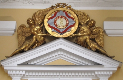 Vergoldete Engel in St. Petersburg