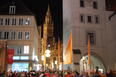 Ökumenischer Kirchentag 2010-Rathaus nachts