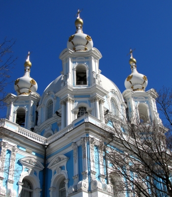 St. Petersburg, Smolnyj-Kathedrale (Teilansicht)