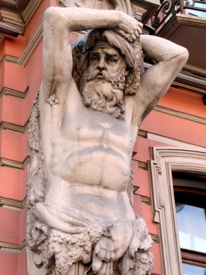 Skulptur am Bellosselski-Palast (St. Petersburg)