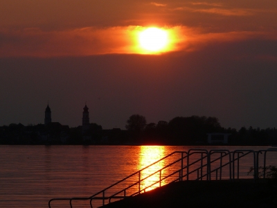 Sonnenuntergang am Bodensee Lindau