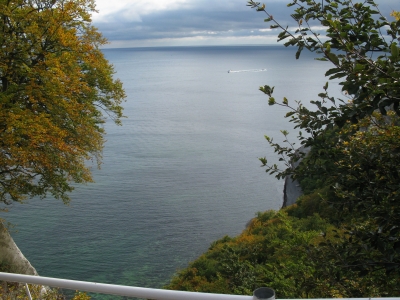 Blick vom Königsstuhl  auf der Insel Rügen