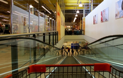 Einkaufen - Rolltreppe
