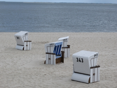 Lauter Strandkörbe bei Hörnum