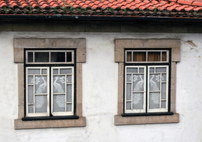 Fenster in Ponte de Lima, Portugal