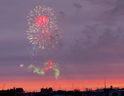 St. Petersburg, Feuerwerk zum Tag des Sieges