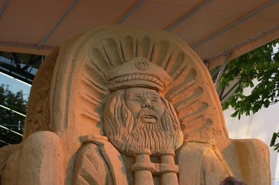 Sandskulptur Seemann Warnemünde