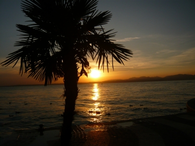 Sonnenuntergang am Gardasee