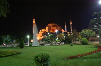 Hagia Sophia bei Nacht