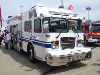 Rescue truck auf der Interschutz Leipzig