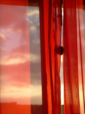 Fenster in Rot