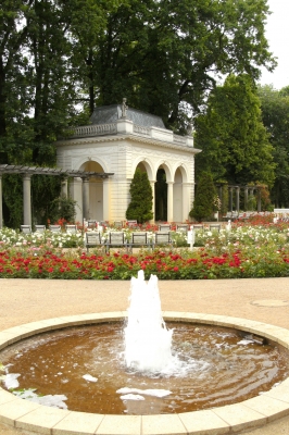 Springbrunnen im Rosengarten!