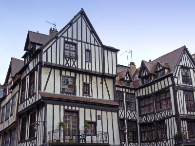 Alte Fachwerkhäuser in Rouen