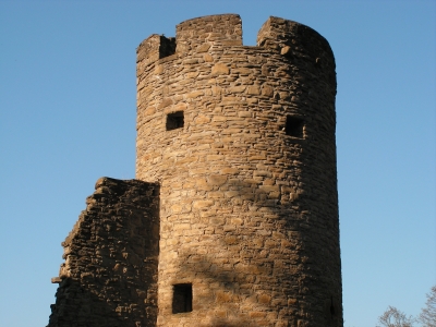 Burgruine Hardenstein, Burgturm
