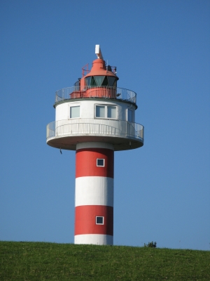 Der obere Teil vom Leuchtturm