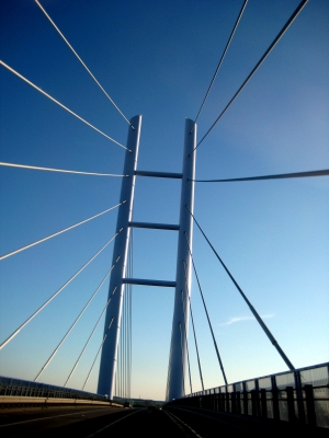 Rügenbrücke - Blick  nach oben