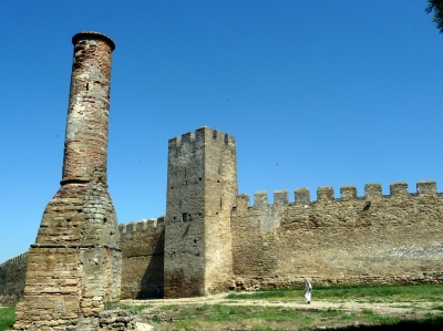 Minarett auf dem Gelände der Festung Belgorod-Dnjestrowskij