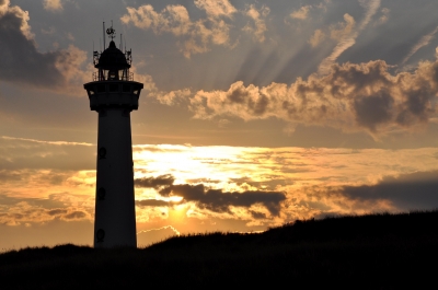 Leuchtturm in Egmond aan Zee (Sonnenaufgang)