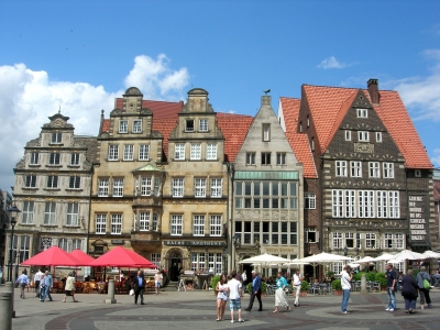 Bremen - Giebelhäuser am Marktplatz