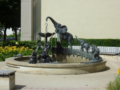 Springbrunnen in Dresden Neustadt