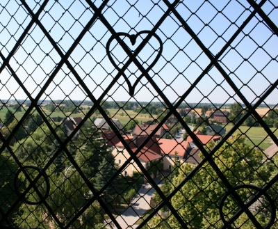 Blick vom Turm auf den Ort