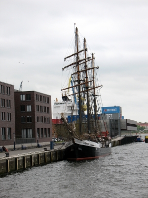 Wismar Segelschiff im Hafen