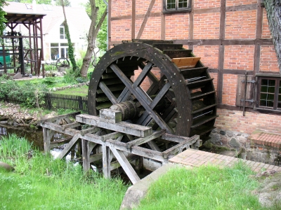 Schwerin Schleifmühle Wasserrad