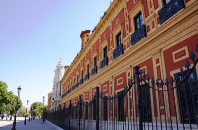 Palast von San Telmo.  Hauptfassade.