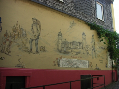 Wandmalerei in St. Goarshausen