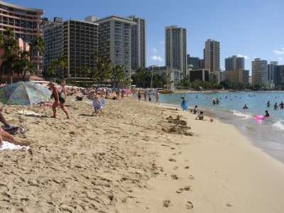 Am Strand Waikiki