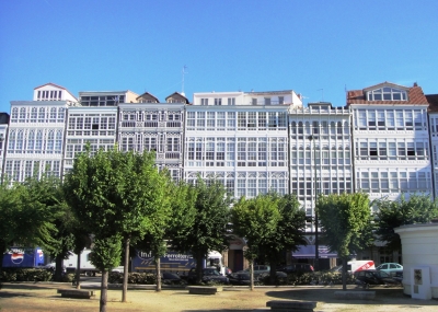 Galeriehäuser von A Coruña