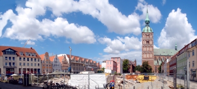 Rathausplatz Stralsund als unverbauter Ausblick