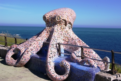 mosaik octopus in a coruna